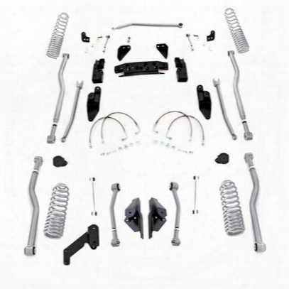 Rubicon Express 3.5 Inch Progressive Coil Extreme Duty 4-link Long Arm Lift Kit - Jk4423p