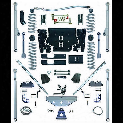 R Ubicon Express 5.5 Inch Extreme-duty Long Arm Lift Kit With Rear Tri-link - No Shocks - Re7505