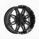 Pro Comp Series 8142, 20x9.5 Wheel with 8 on 170 Bolt Pattern - Gloss Black and Milled Finish - 8142-29570