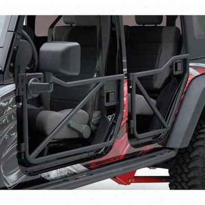 Rancho Front Tubular Off-road Doors In Textured Black - Rs6216b