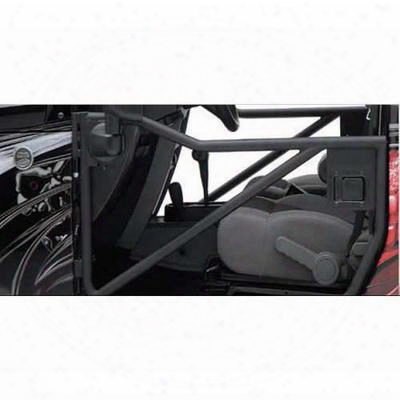 Rancho Front Tubular Off-road Doors With Factory Latch System In Textured Black - Rs6223b