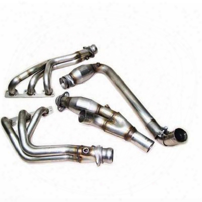Ripp Superchargers Header With Catalytic Converters - Jk38lthdr