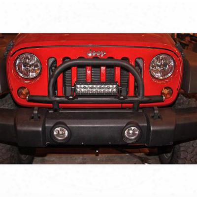 Rock Hard 4x4 Parts Factory Bumper Light Bar With Hoop (black ) - Rh-6061