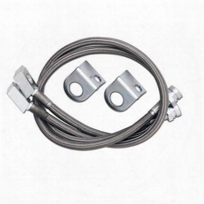 Rubicon Express 20 Inch Front Brake Line Set, Stainless Steel, Lifted Height Of 4 In. To 6 In. - Re15531
