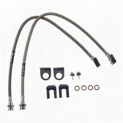 Rubicon Express 20 Inch Front Brake Line Set, Stainless Steel, Lifted Height Of 4 In. To 6 In. - Re15532