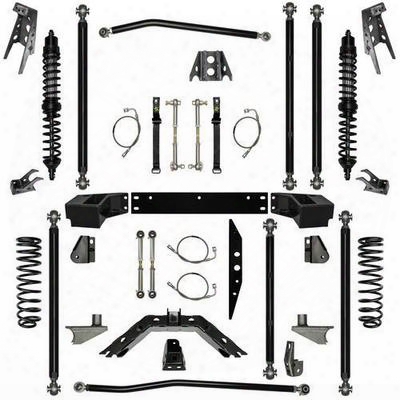 Rock Krawler 2.5 Inch Stage-1 Coil Over Off-road Pro Long Arm System With 6 Inch Rear Stretch - Jk25corp-6s1