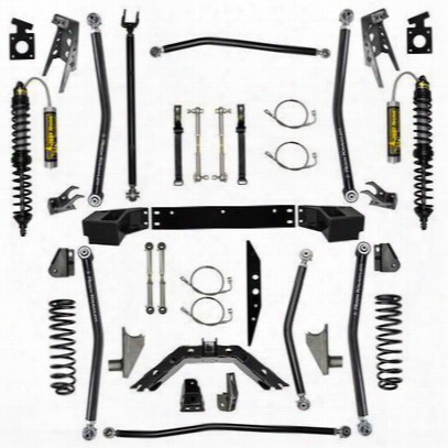 Rock Krawler 2.5 Inch Stage-2 X Factor Coil Over Long Arm System With 6 Inch Rear Stretch - Jk25comp-6s2