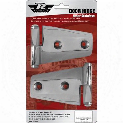 Rampage Door Hinges (stainless Steel) - 87541