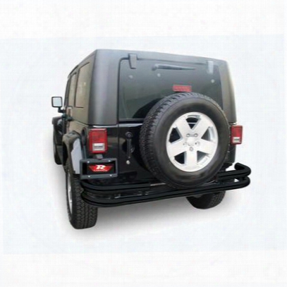 Rampage Double Tube Rear Bumper In Textured Black (black) - 88648