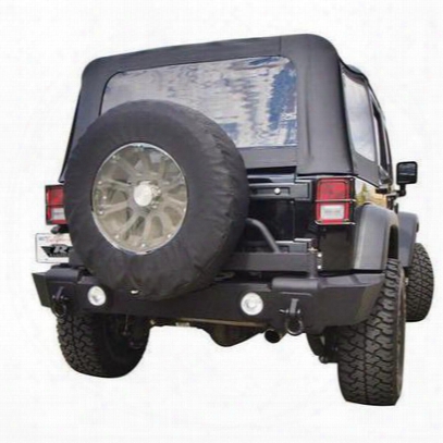 Rampage Rear Recovery Bumper With Tire Carrier (black) - 86606-01