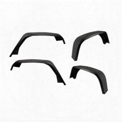 Rock Slide Engineering Full Length Fender Flare Combo (black) - Ac-ff-101-f-jka