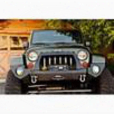 Rock-slide Engineering R-se Rigid Full Front Bumper With Bullbar (black) - Fb-f-100-jk