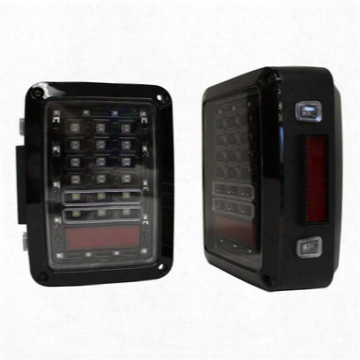 Rto Off-road Led Tail Light Set (clear Lens) - Rt28080