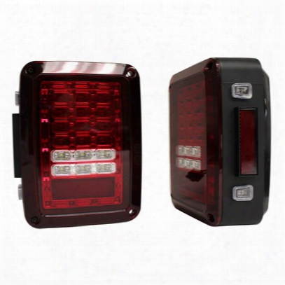 Rto Off-road Led Tail Light Set (red Lens) - Rt28081