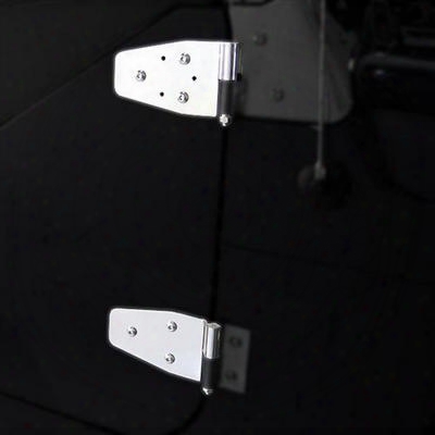 Rugged Ridge Half Door Hinge Set (stainless Steel) - 11113.02