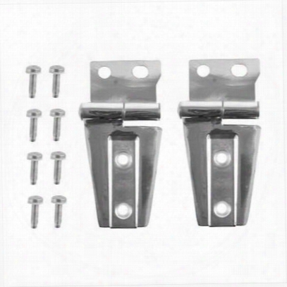Rugged Ridge Stainless Steel Hood Hinge Kit (stainless Steel) - 11111.22