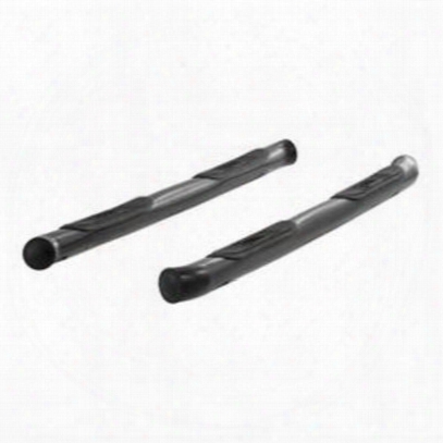Aries Offroad 3 Inch Round Side Bar Steps, Cab Length (black) - 20105