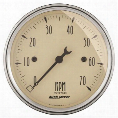 Auto Meter Antique Beige Electric Tachometer - 1898