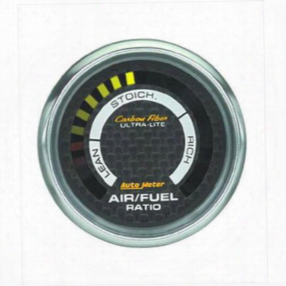 Auto Meter Carbon Fiber Electric Air Fuel Ratio Gauge - 4775