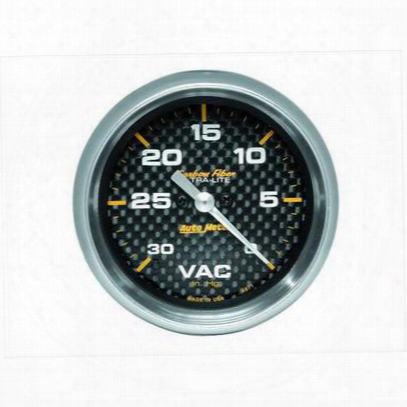 Auto Meter Carbon Fiber Electric Vacuum Gauge - 4871