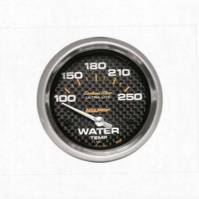 Auto Meter Carbon Fiber Electric Water Temperature Gauge - 4837