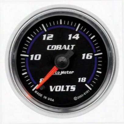 Auto Meter Cobalt Electric Voltmeter Gauge - 6191