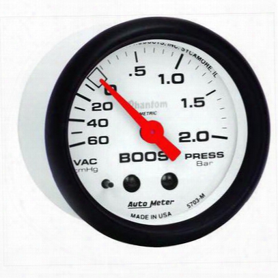 Auto Meter Phantom Mechanical Metric Boost/vacuum Gauge - 5703-m