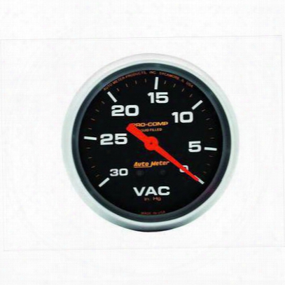Auto Meter Pro-comp Liquid-filled Mechanical Vacuum Gauge - 5484