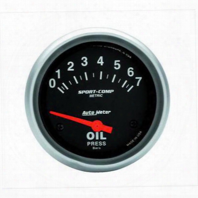 Auto Meter Sport-comp Electric Metric Oil Pressure Gauge - 3522-m