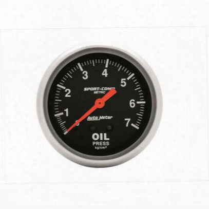 Auto Meter Sport-comp Mechanical Metric Oil Pressure Gauge - 3421-j