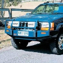 ARB Black Jeep ZJ Grand Cherokee Deluxe Bull Bar Winch Mount Front Bumper (Black) - 3450060