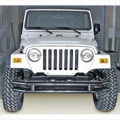Rugged Ridge 3 Inch Dual Tube Front Bumper Without Hoop (black) - 11560.02