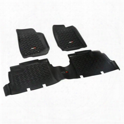 Rugged Ridge All Terrain Floor Liner Kit (black) - 12987.04