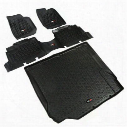 Rugged Ridge All Terrain Floor Liner Kit (black) - 12988.01