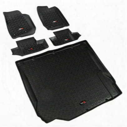 Rugged Ridge All Terrain Floor Liner Kit (black) - 12988.02