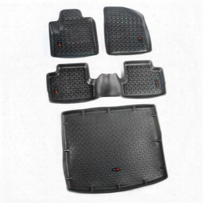 Rugged Ridge All Terrain Floor Liner Kit (black) - 12988.29