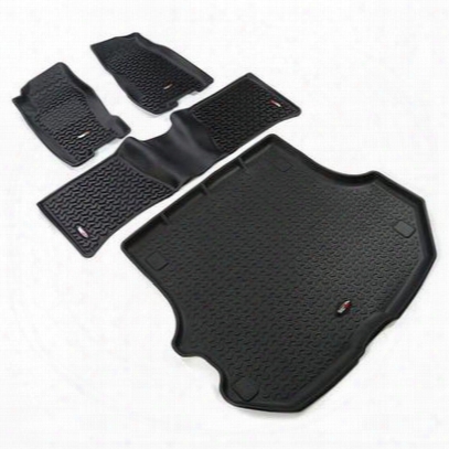 Rugged Ridge All Terrain Floor Liner Kit (black) - 12988.32