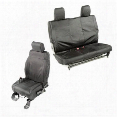 Rugged Ridge Ballistic Seat Cover Set (black) - 13256.05