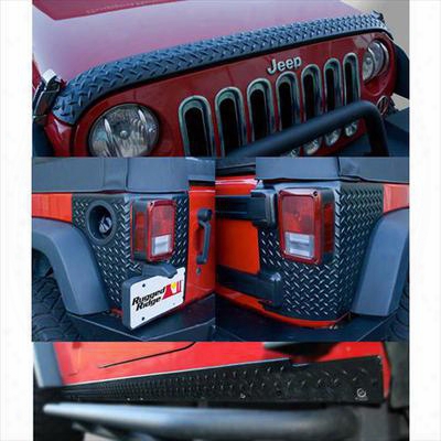 Rugged Ridge Body Armor Guard Kit (black Plastic) - 11651.51