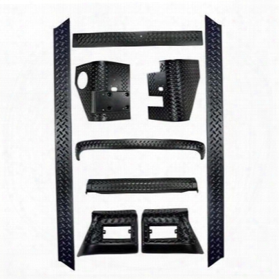 Rugged Riddge Body Armor Kit (black Plastic) - 11650.6