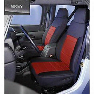 Rugged Ridge Custom Fit Neoorene Front Seat Covers (black/gray) - 13210.09
