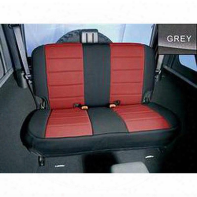 Rugged Ridge Custom Fit Neoprene Rear Seat Cover (black/gray) - 13262.09