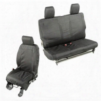 Rugged Ridge Elite Ballistic Seat Cover Set (black) - 13256.01