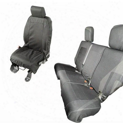 Rugged Ridge Elite Ballisticc Seat Cover Set (black) - 13256.02