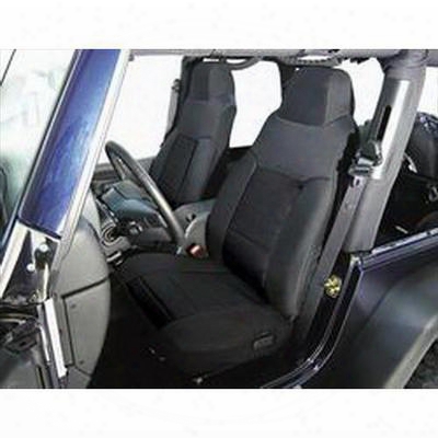 Rugged Ridge Fabric Front Seat Covers (black) - 13242.01