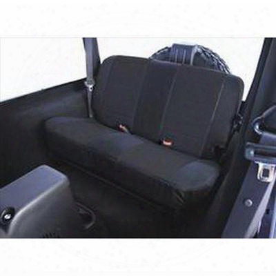 Rugged Ridge Fabric Rear Seat Covers (black) - 13281.01
