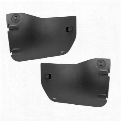 Rugged Ridge Front Paintable Abs Half Doors With Textured Black Inner Panels - 11509.01