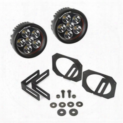 Rugged Ridge Led Light And Mounting Kit, Round - 11232.27