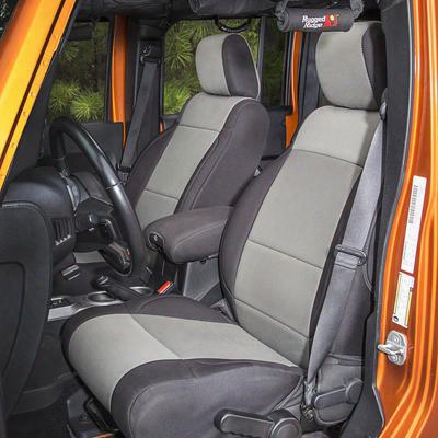 Rugged Ridge Neoprene Front Seat Covers (black/gray) - 13215.09
