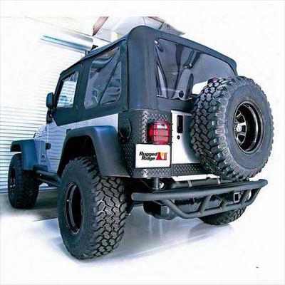 Rugged Ridge Rrc Rear Bumper With Hitch Box (black) - 11503.11